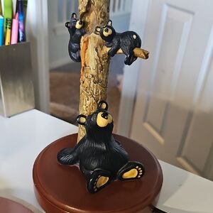 STUNNING RARE BEARFOOTS HONEY TREE LAMP JEFF FLEMING BIG SKY CARVERS